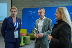 Od lewej: dr hab. A. Merta-Staszczak, prof. Gr. Ostasz, dr J. Stecko,